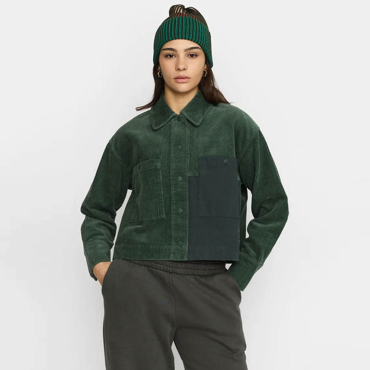 Cropped Shirt green