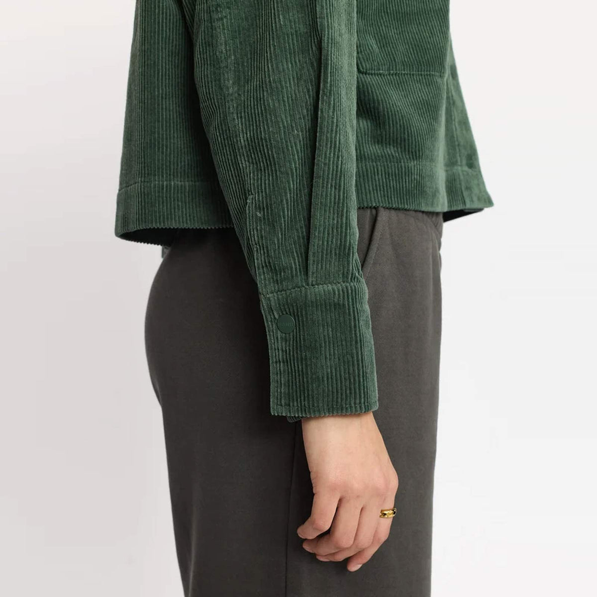 Cropped Shirt green