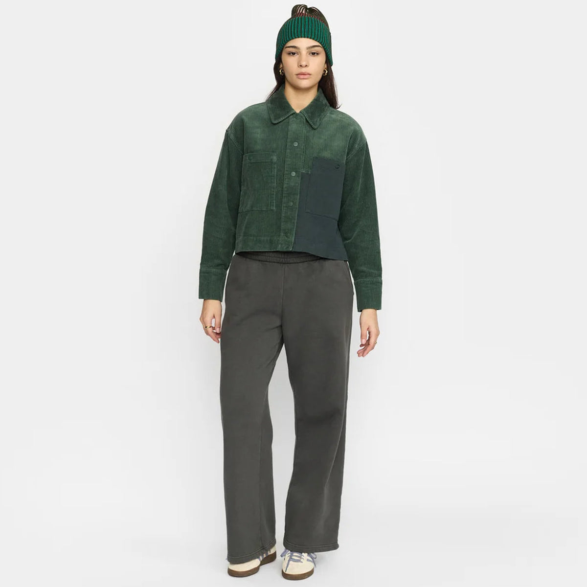 Cropped Shirt green