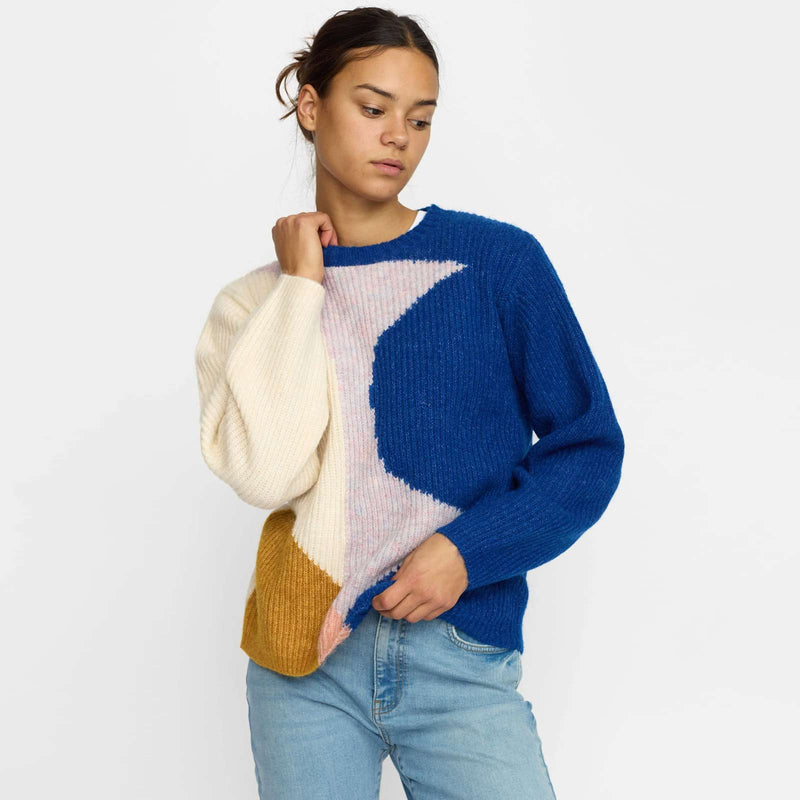 Knit Sweater blue Selfhood