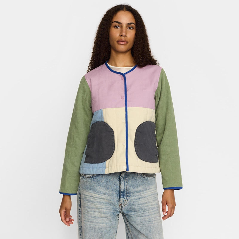 Quilted Block Jacket light purple Selfhood