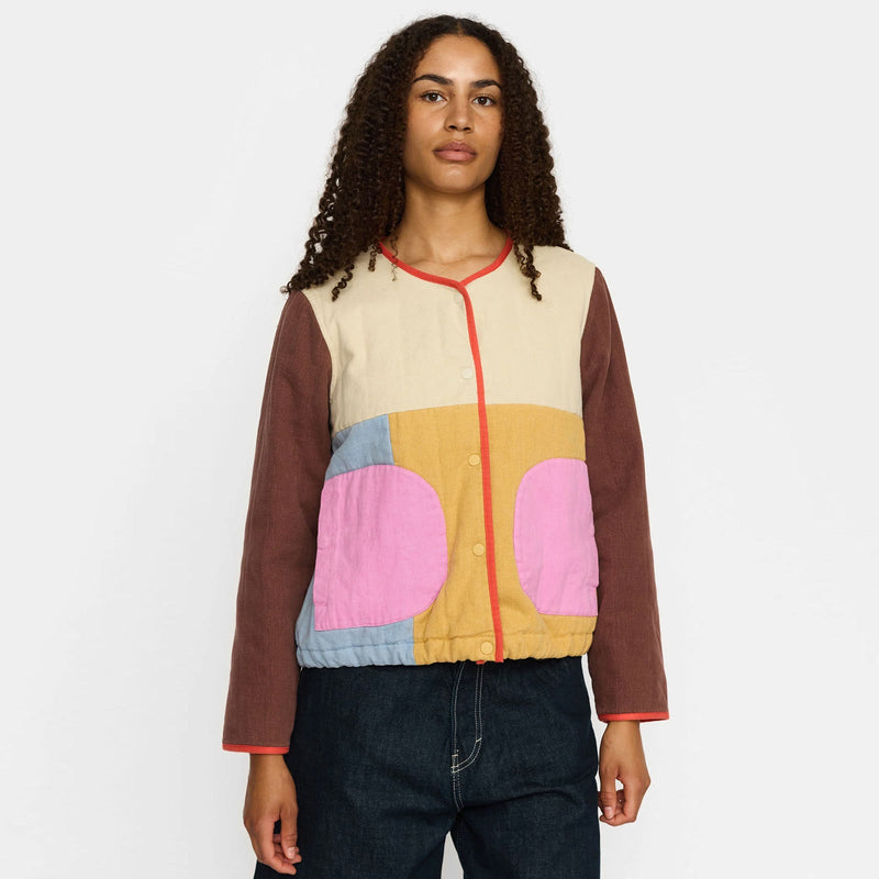 Quilted Block Jacket off white Selfhood