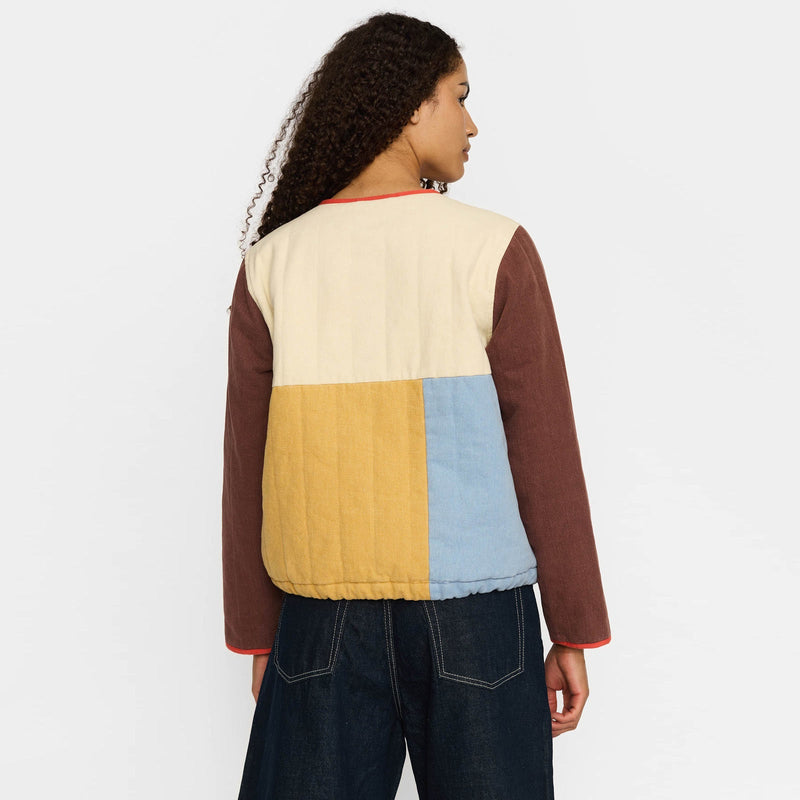 Quilted Block Jacket off white Selfhood