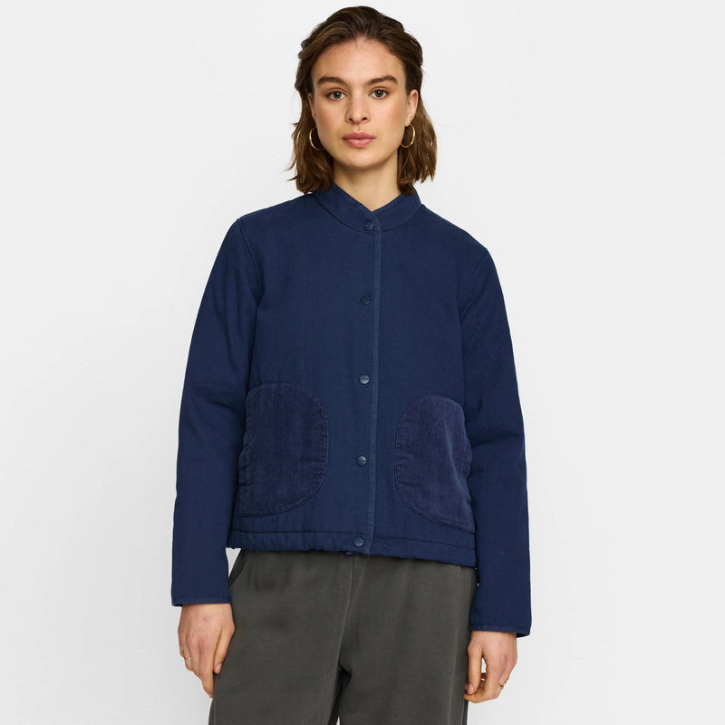 Quilted Jacket blue