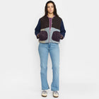 Quilted Patchwork Jacket blue