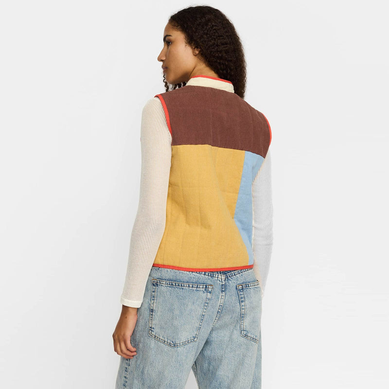 Quilted Patchwork Vest offwhite Selfhood