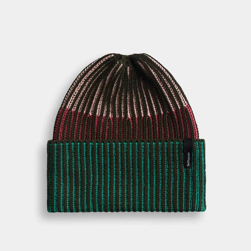Rib Block Beanie army
