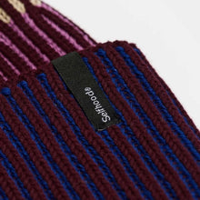 Rib Block Beanie burgundy