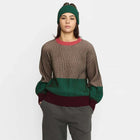 Rib Block Knit army