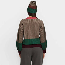 Rib Block Knit army