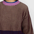 Rib Block Knit burgundy