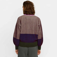 Rib Block Knit burgundy