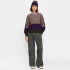 Rib Block Knit burgundy