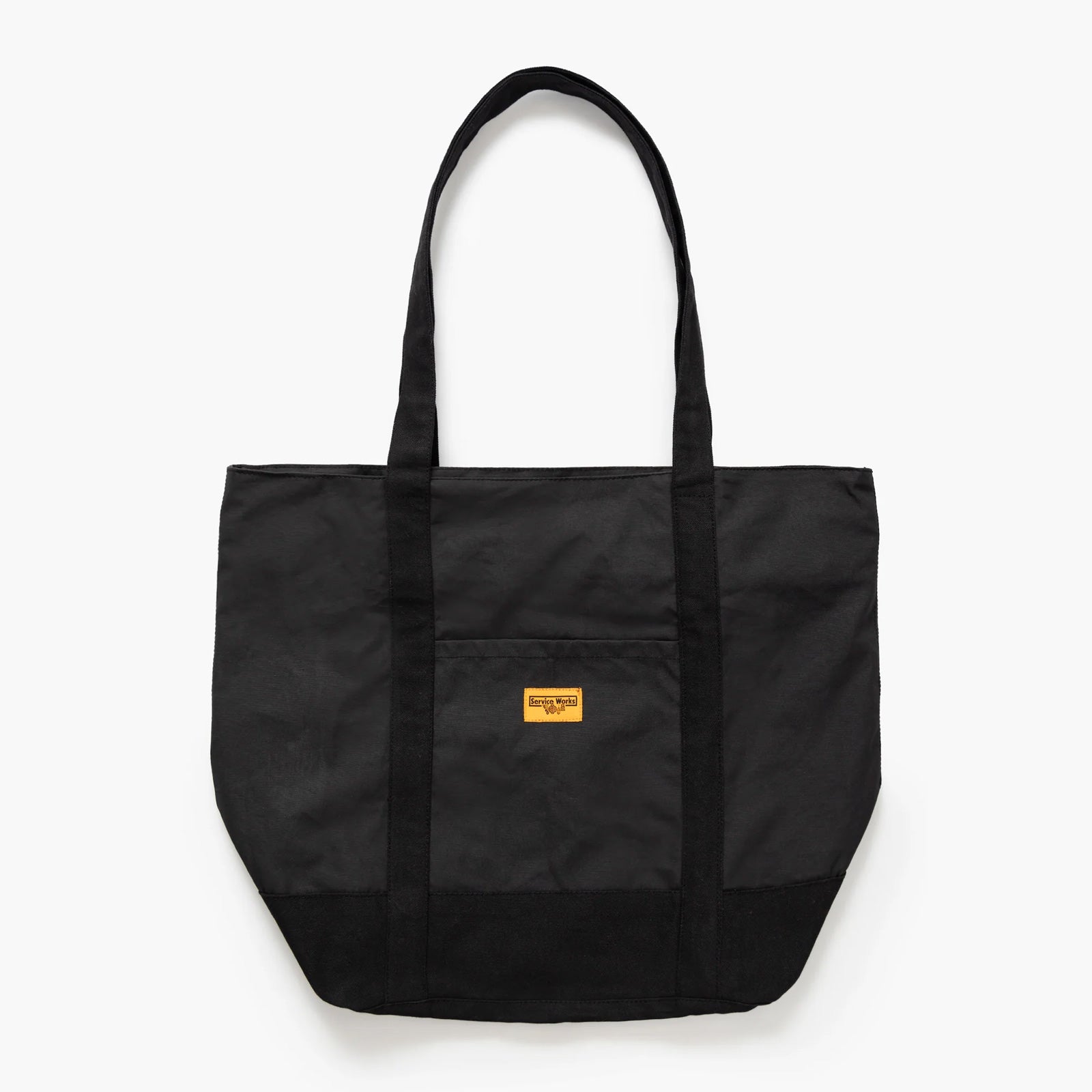 Waxed Cotton Tote Bag black Service Works