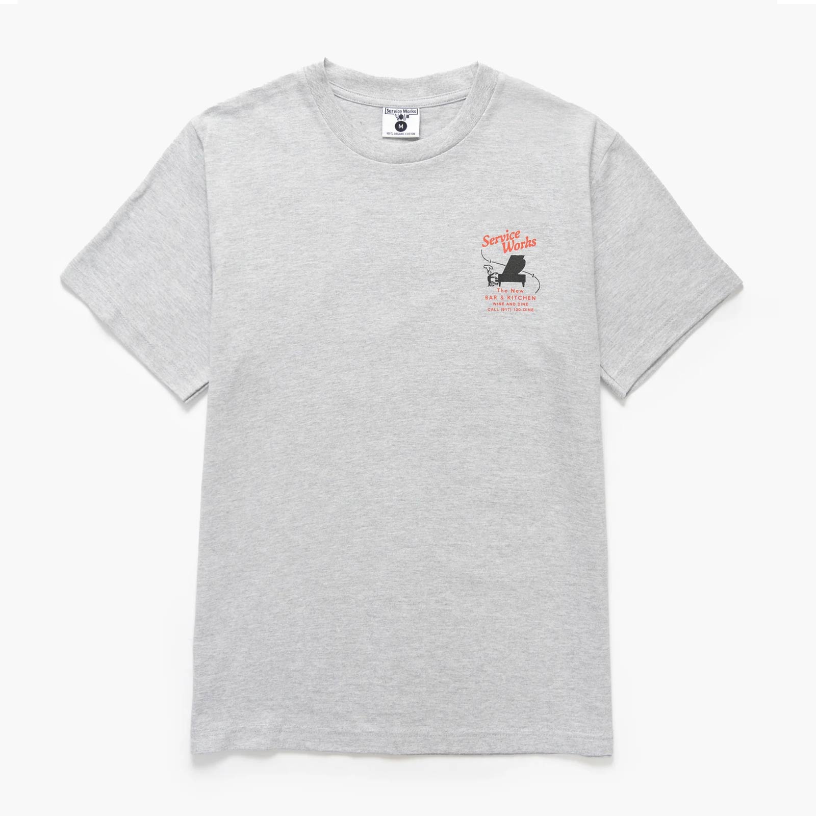 Bar & Kitchen Tee heather grey Service Works