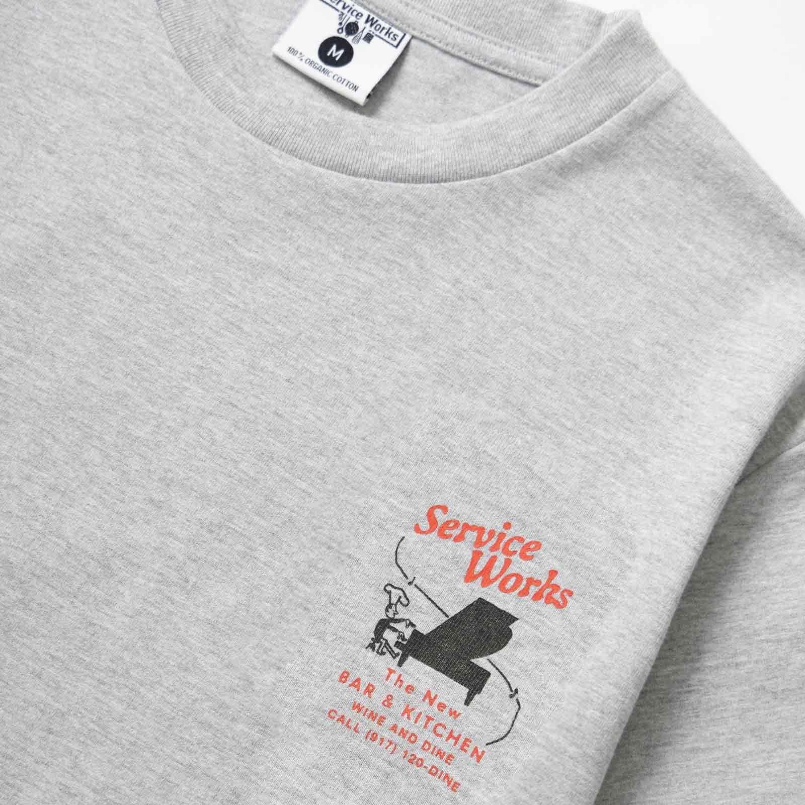 Bar & Kitchen Tee heather grey Service Works