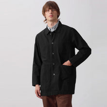 Canvas Long Shop Coat black