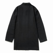 Canvas Long Shop Coat black