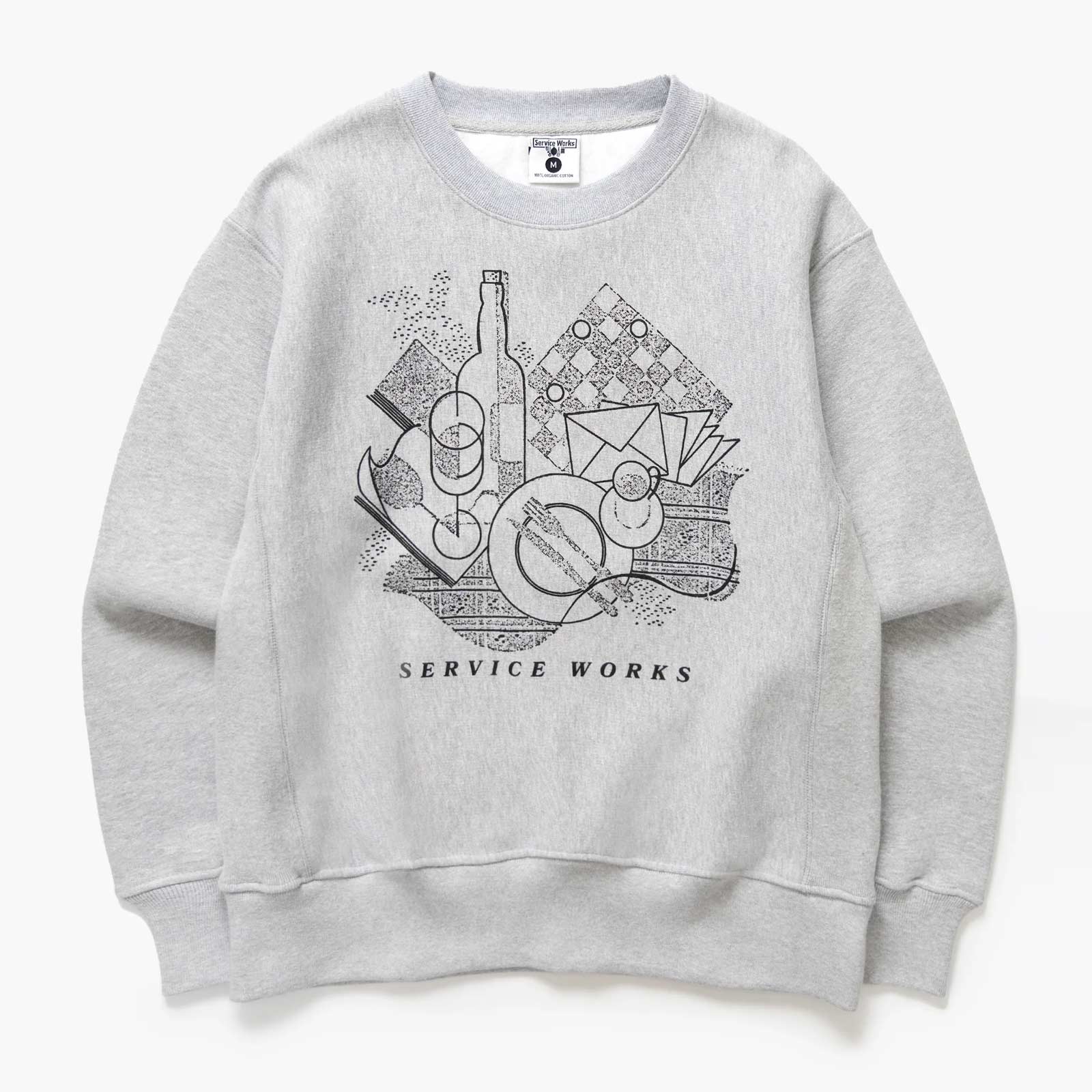 Frequent Flyer Crewneck heather grey Service Works
