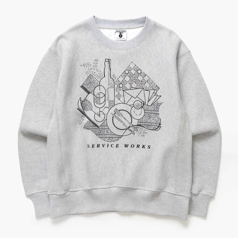 Frequent Flyer Crewneck heather grey Service Works