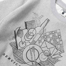 Frequent Flyer Crewneck heather grey Service Works