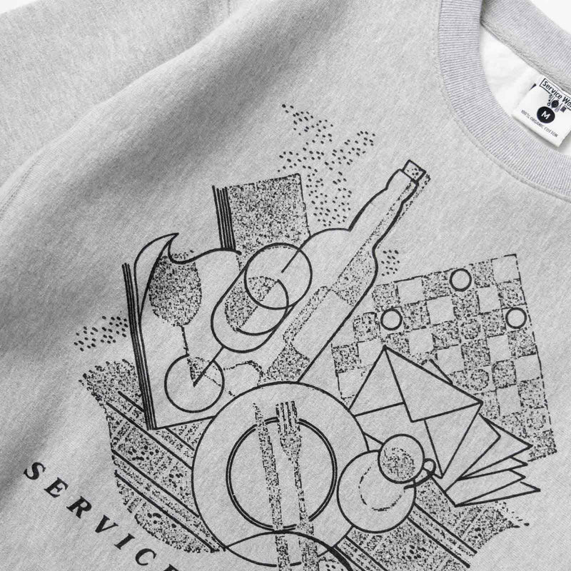 Frequent Flyer Crewneck heather grey Service Works