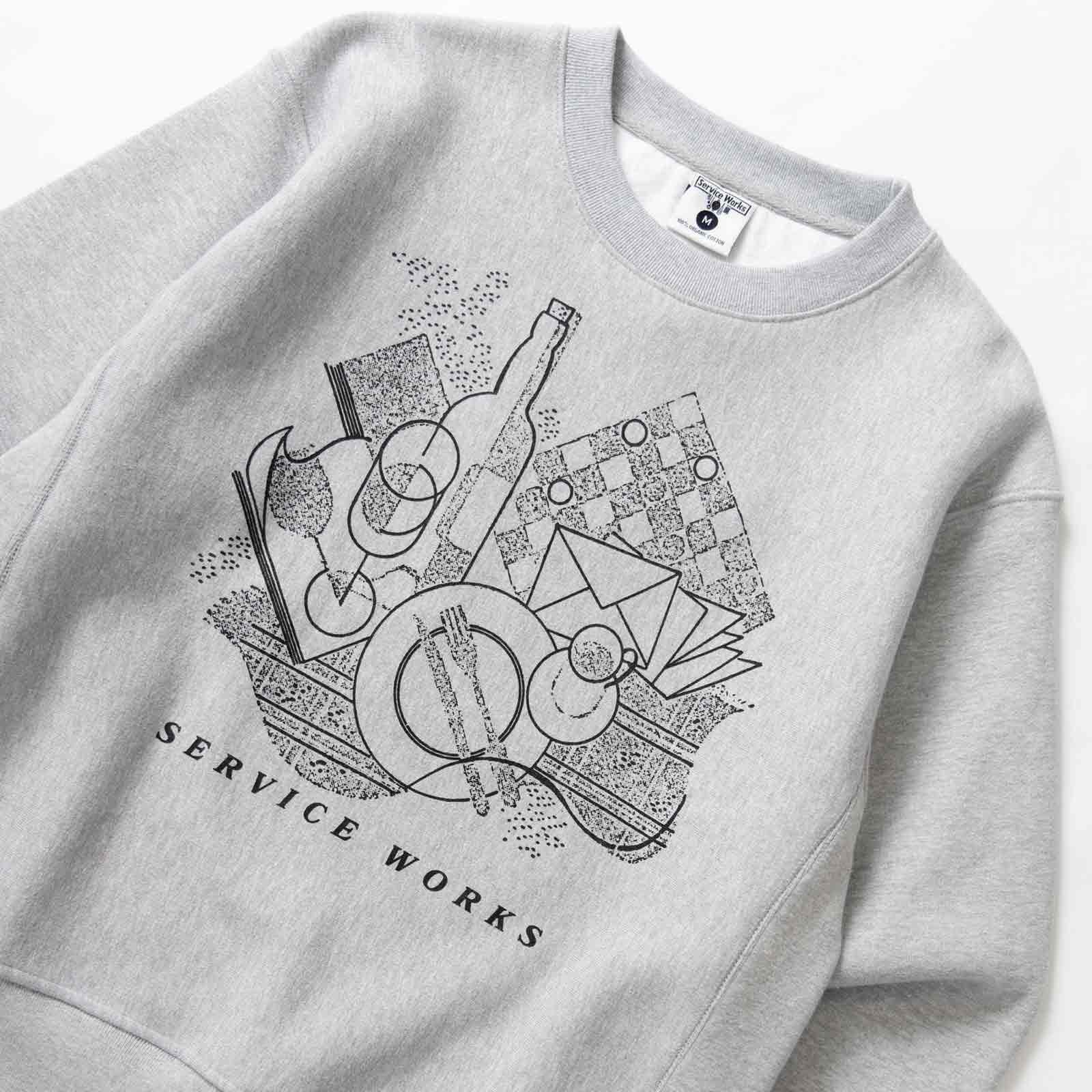 Frequent Flyer Crewneck heather grey Service Works