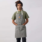 House Gingham Apron black