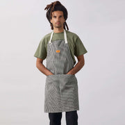House Gingham Apron black