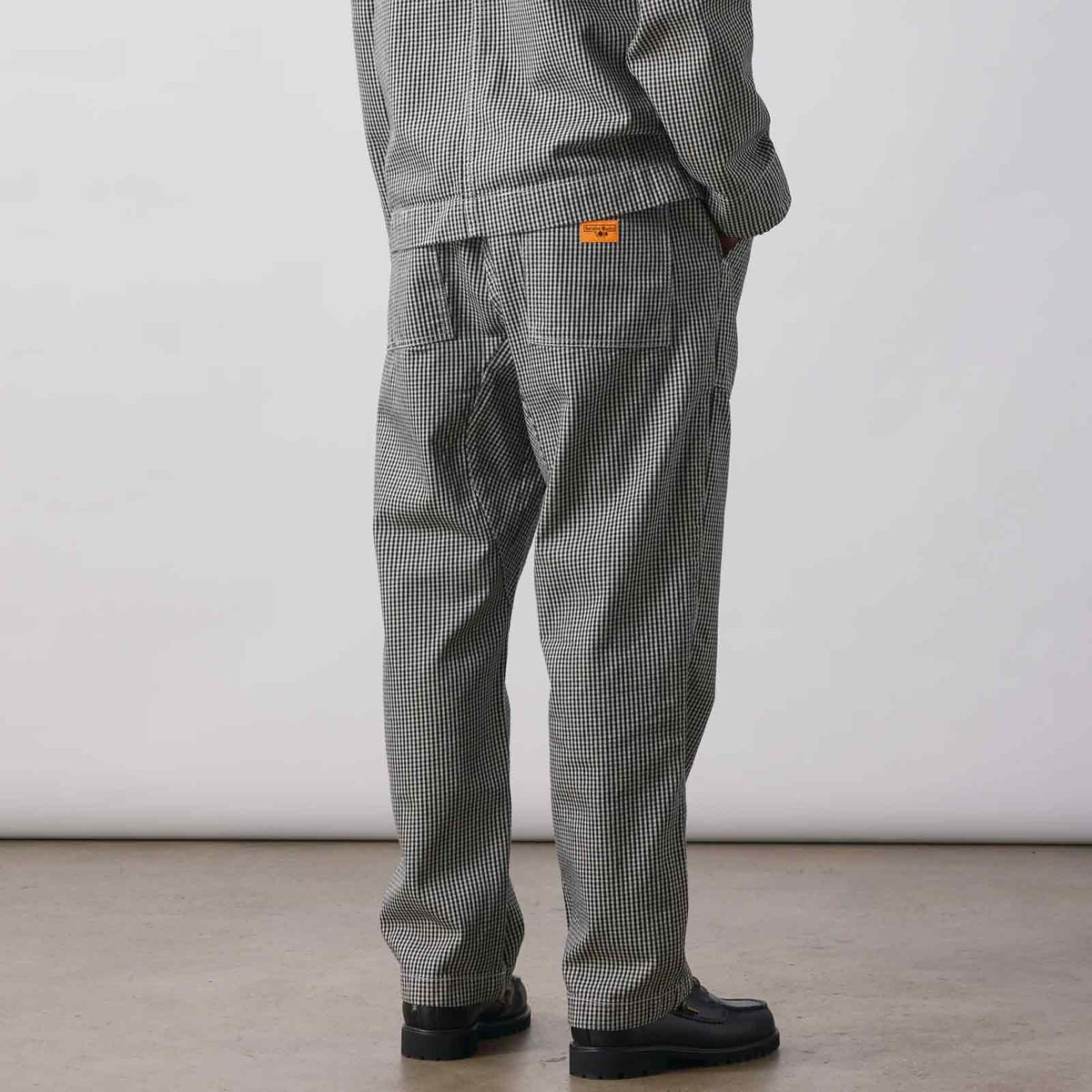 House Gingham Chef Pants black