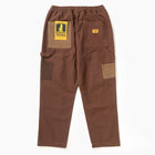 Patchwork Utility Chef Pants brown