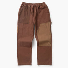 Patchwork Utility Chef Pants brown