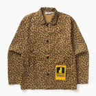 Patterned Easy Chef Overshirt  brown leopard