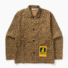 Patterned Easy Chef Overshirt  brown leopard