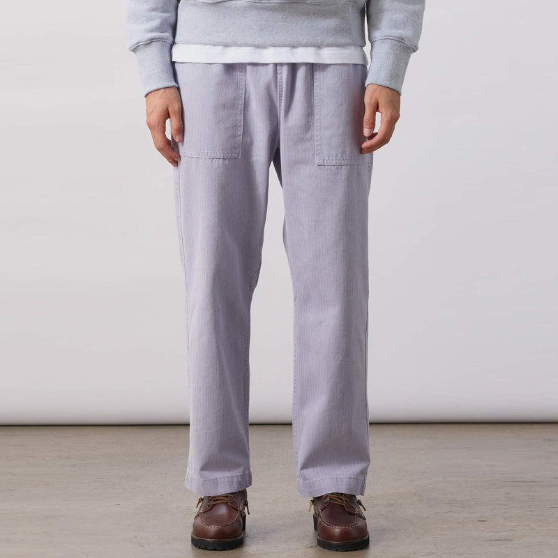 Pigment Herringbone Chef Pants lavender