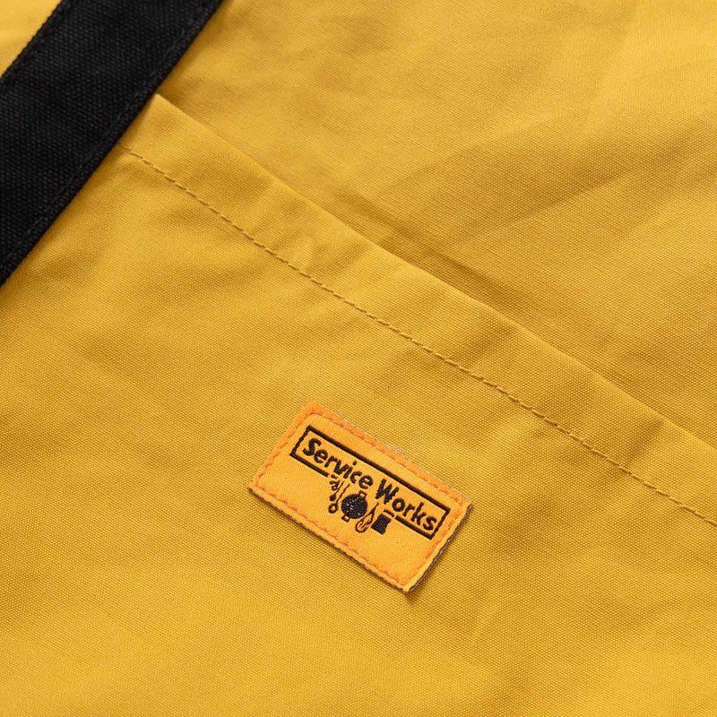Waxed Cotton Tote Bag ochre Service Works