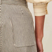 Albello Flared Pants coutil whiblack