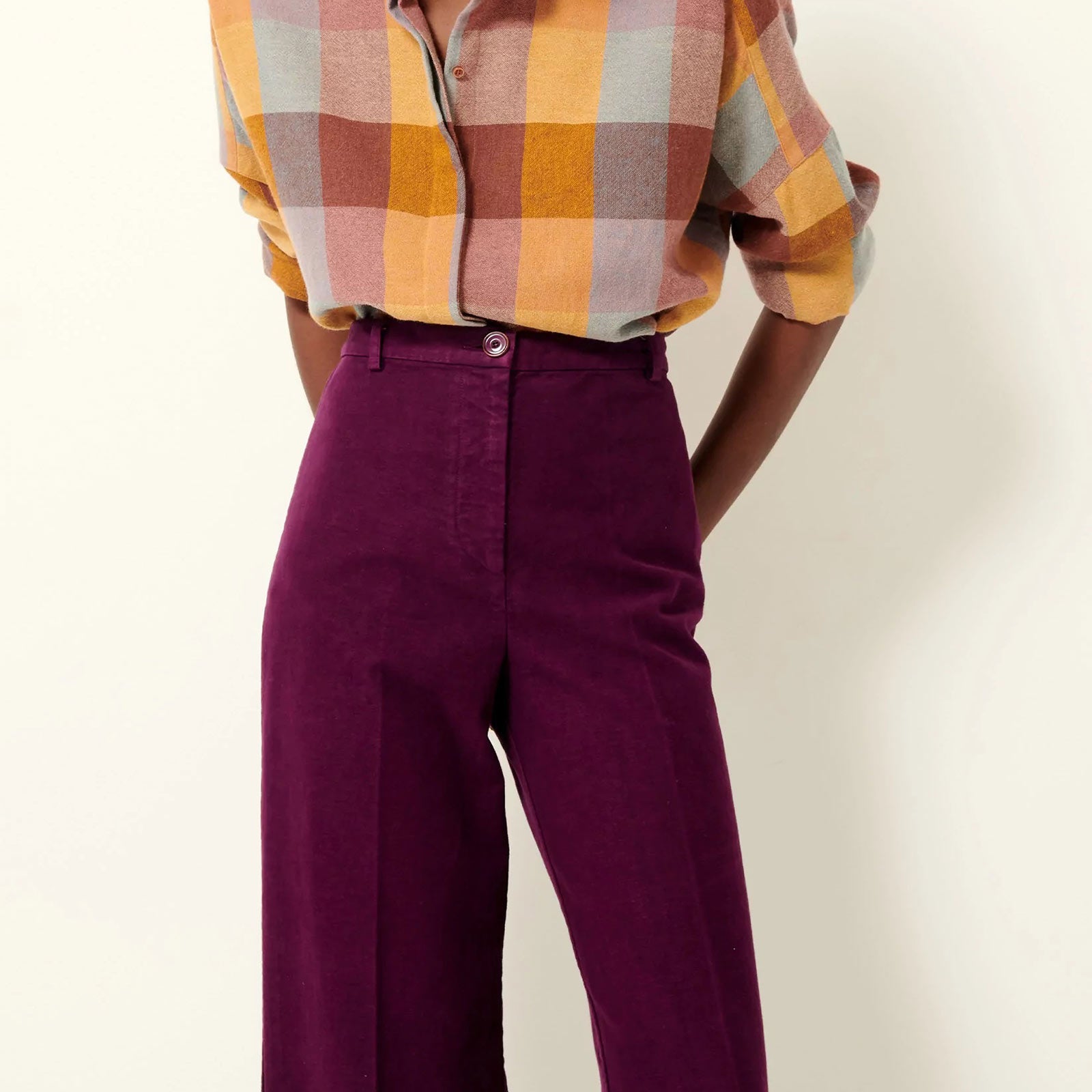 Alberpeach Pants deep purple