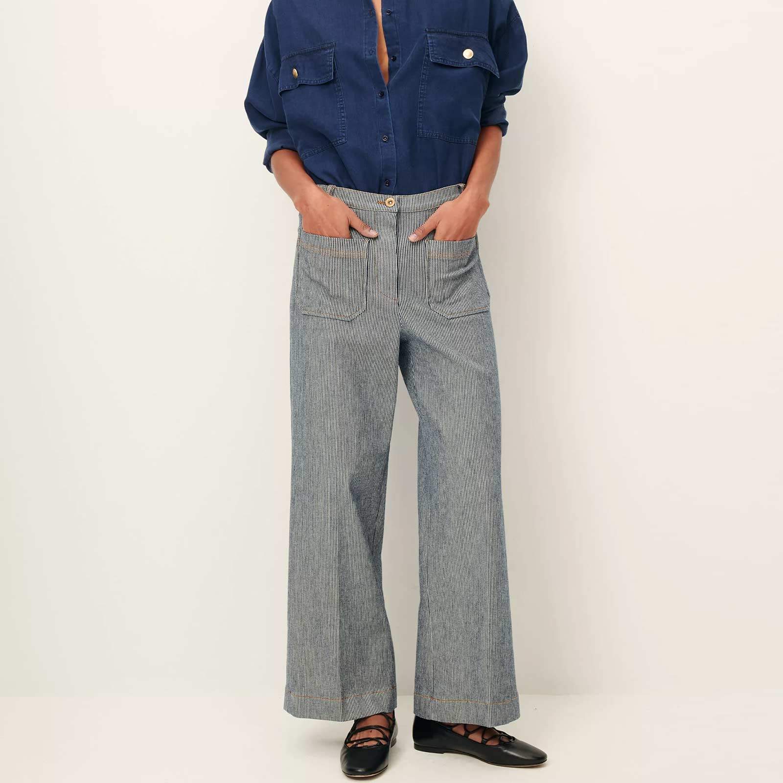 Aldricks Pants coutil blue