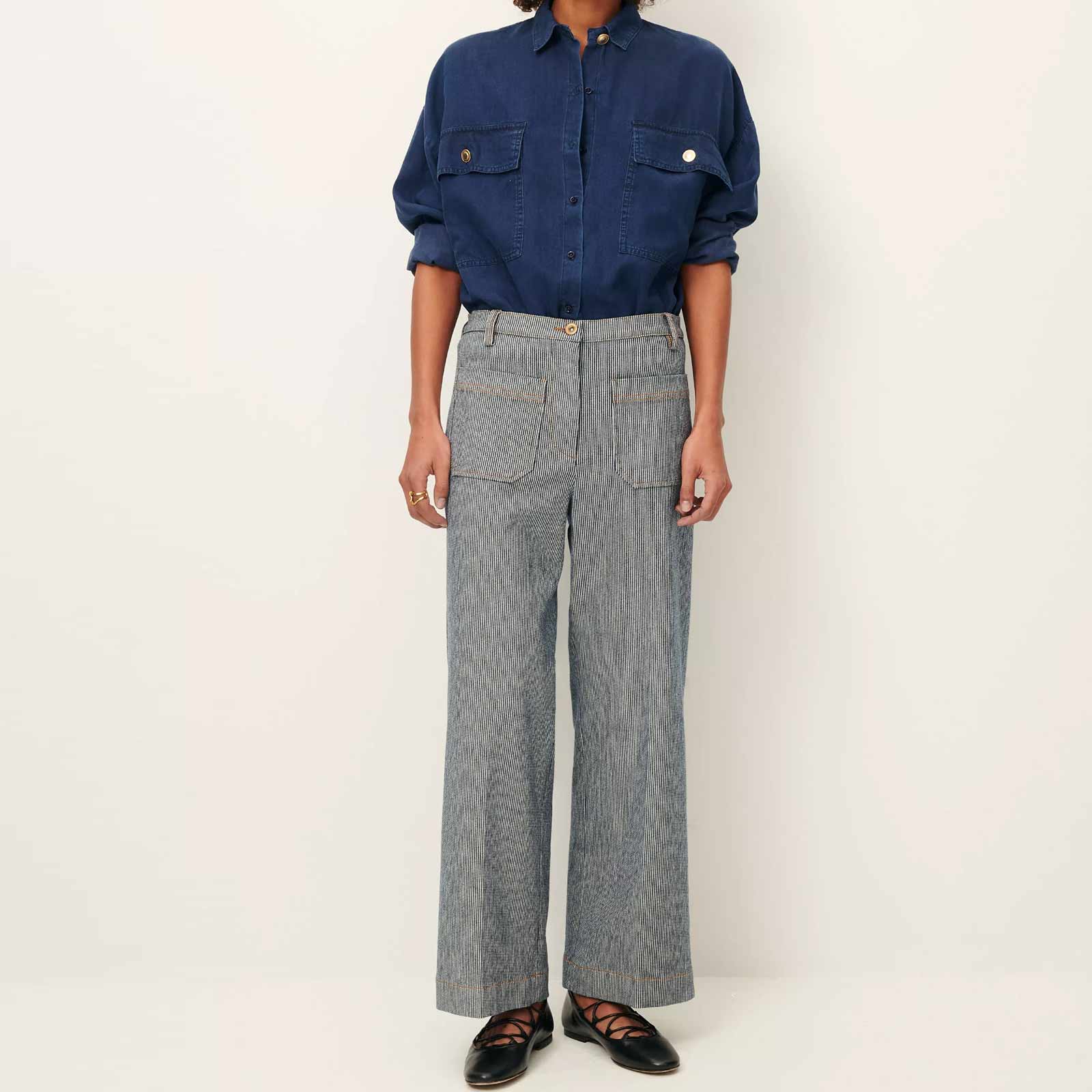 Aldricks Pants coutil blue