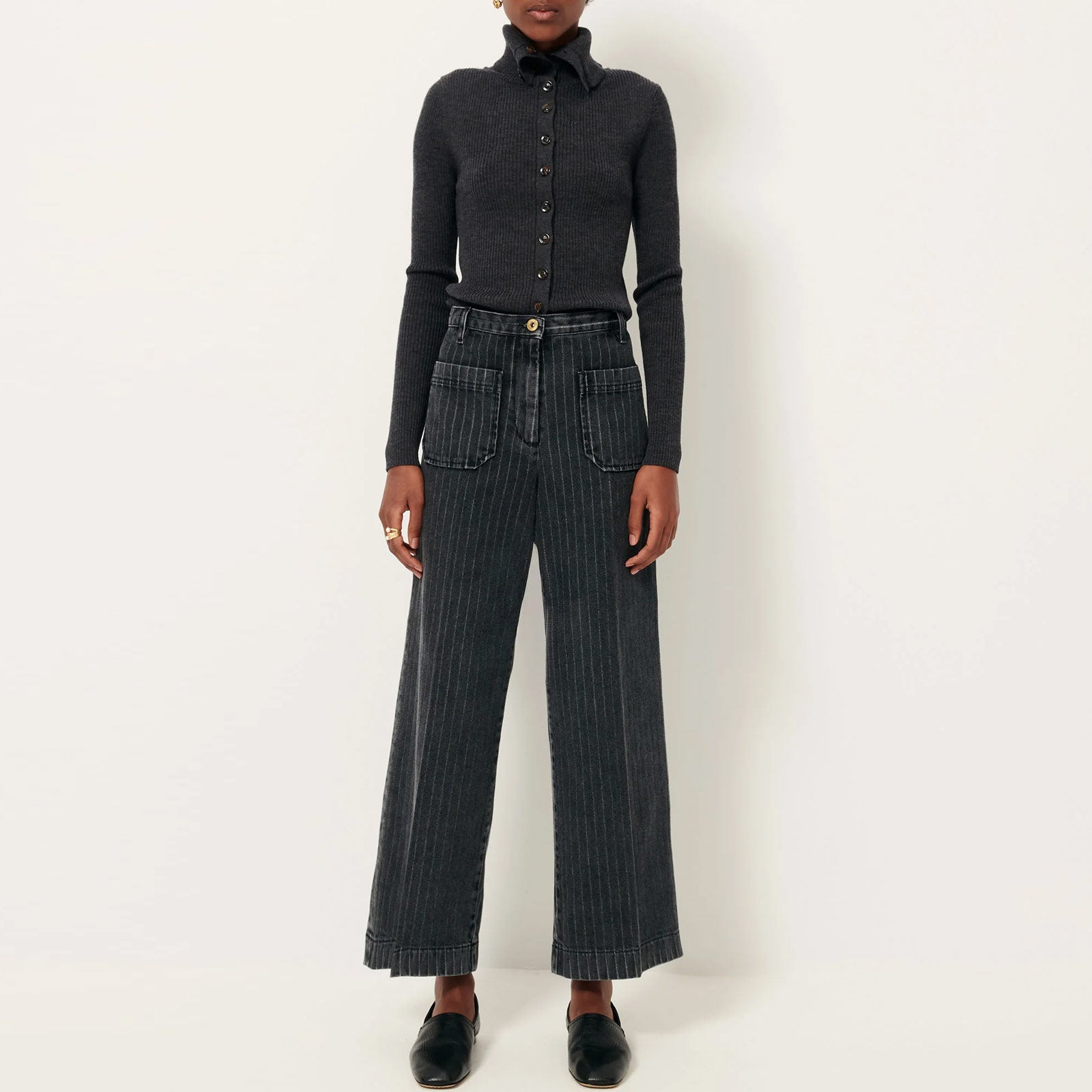 Aldricks Pants coutil grey Sessun