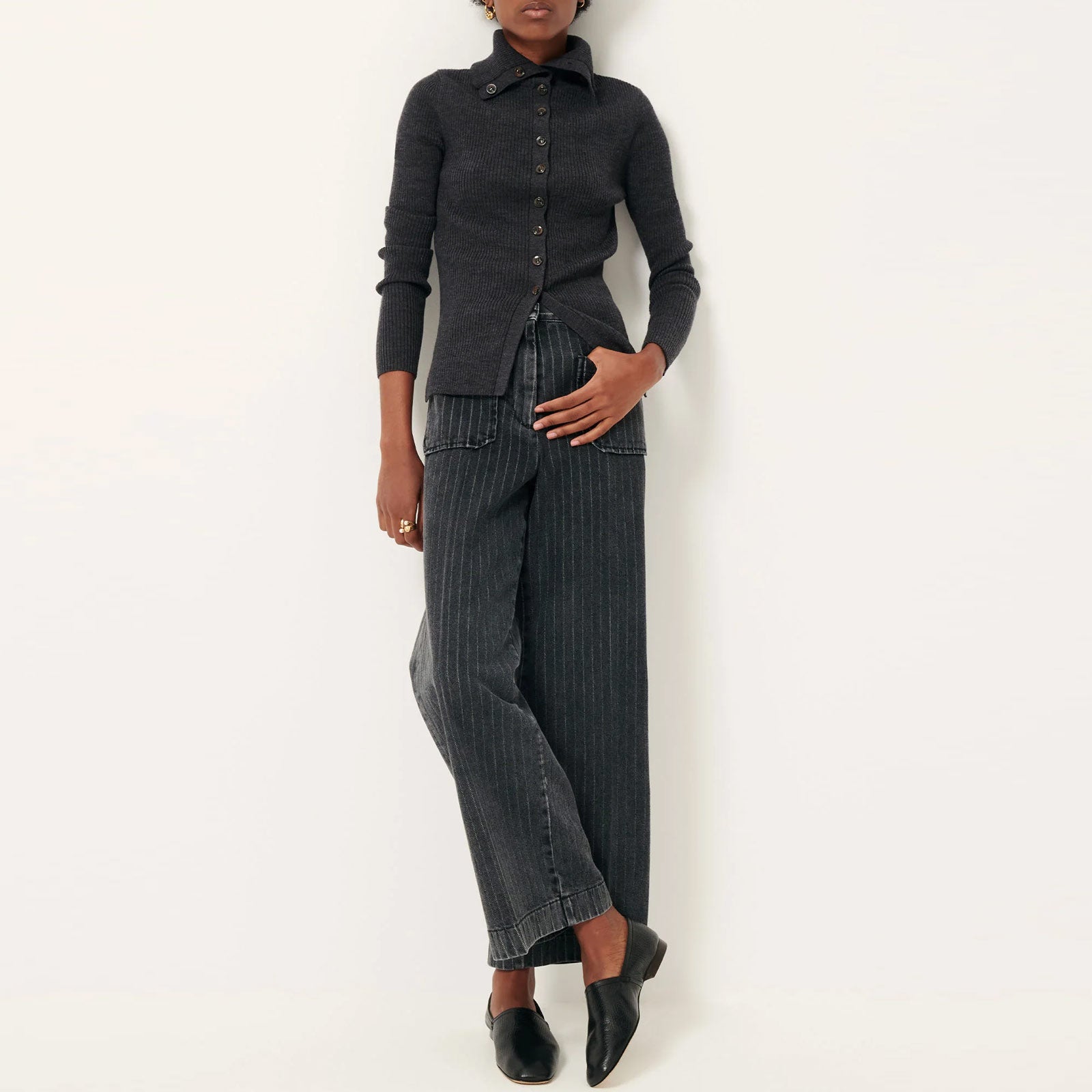 Aldricks Pants coutil grey Sessun