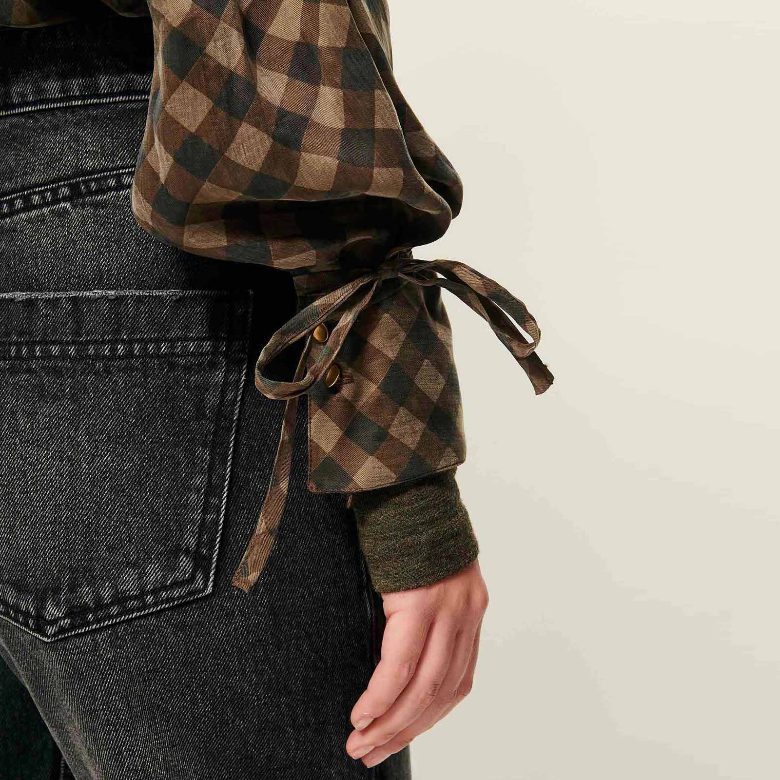 Armanchecks Shirt moss mood Sessùn