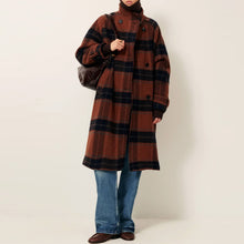 Bleechecks Mid Lenght Coat navyrust Sessùn