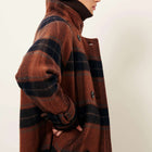 Bleechecks Mid Lenght Coat navyrust Sessùn