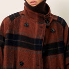 Bleechecks Mid Lenght Coat navyrust Sessùn