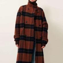 Bleechecks Mid Lenght Coat navyrust Sessùn