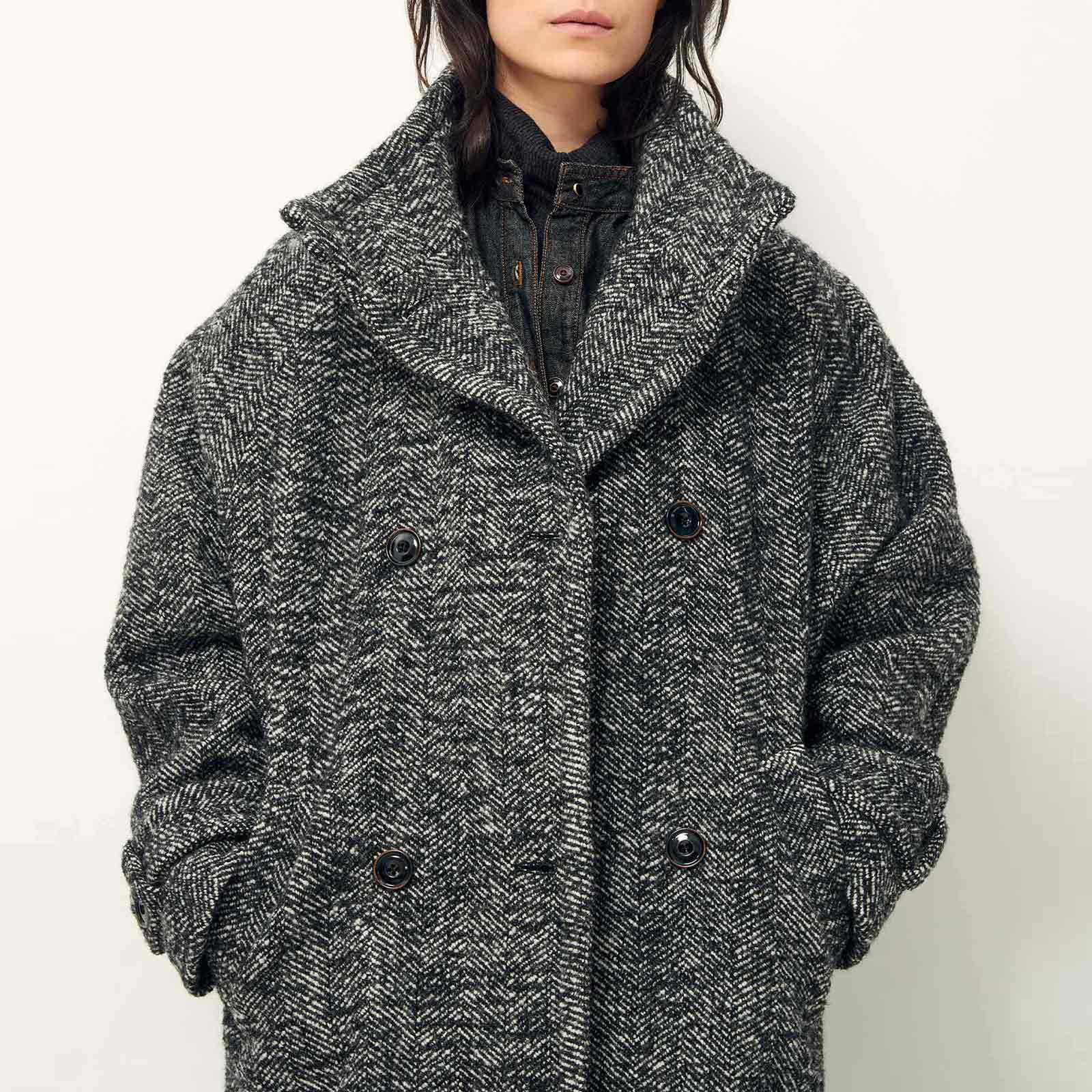 Bleecker Street Coat white/black