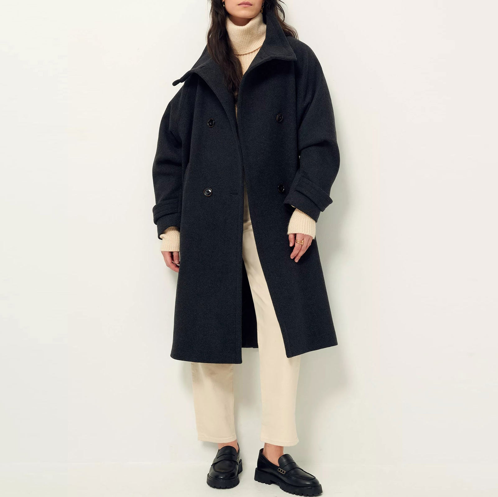 Bleecko Long Coat carbonella