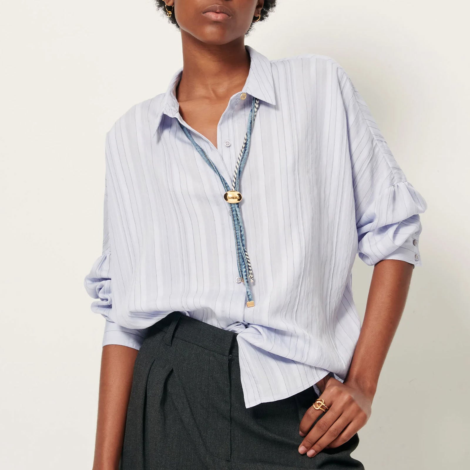 Botan Blouse celeste Sessun
